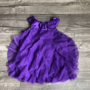 2/$20 Purple Mesh Ruffle Formal Dress, 12M